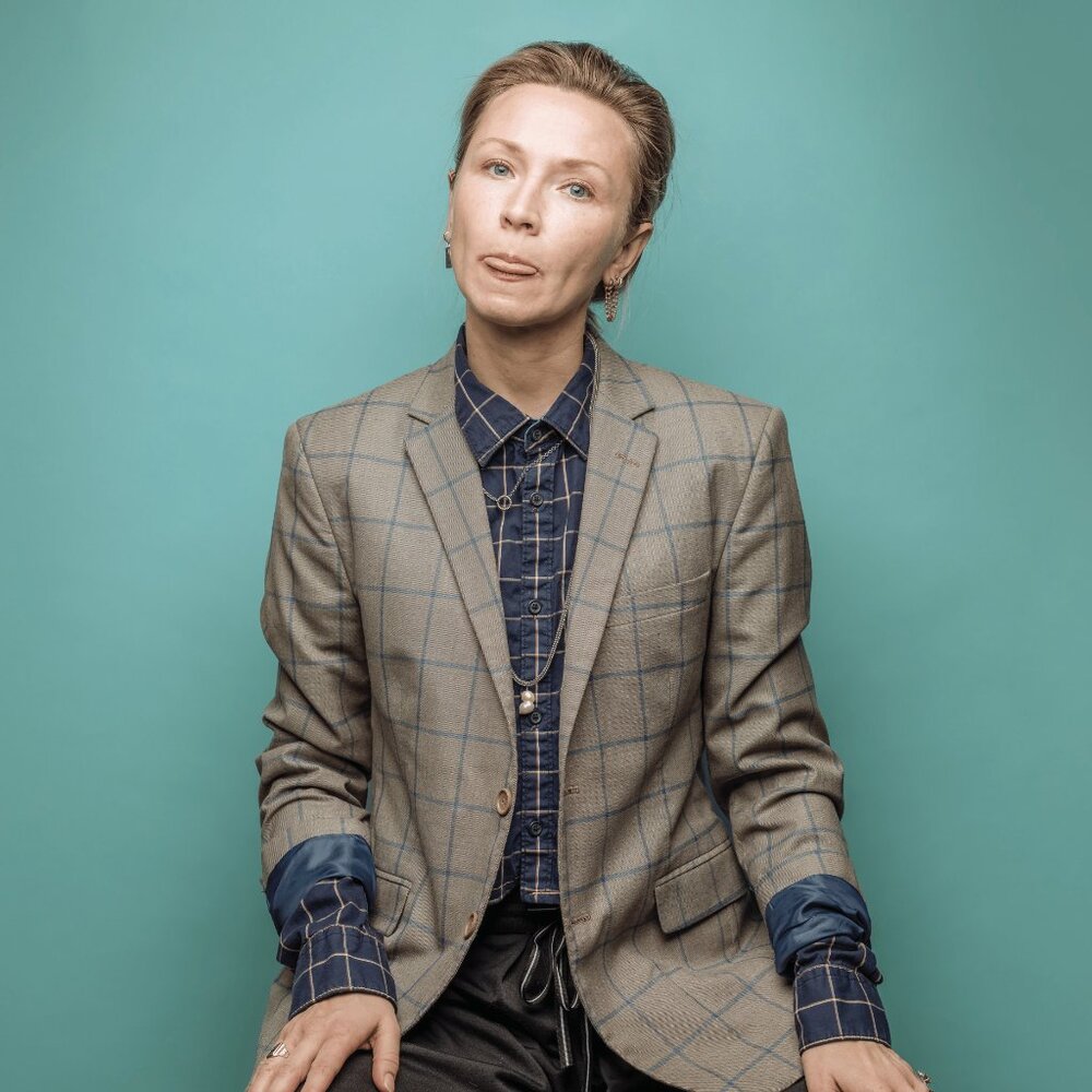 Grey and Blue Checkered Blazer | Vintage Blazer by Clasiko | Women's Small